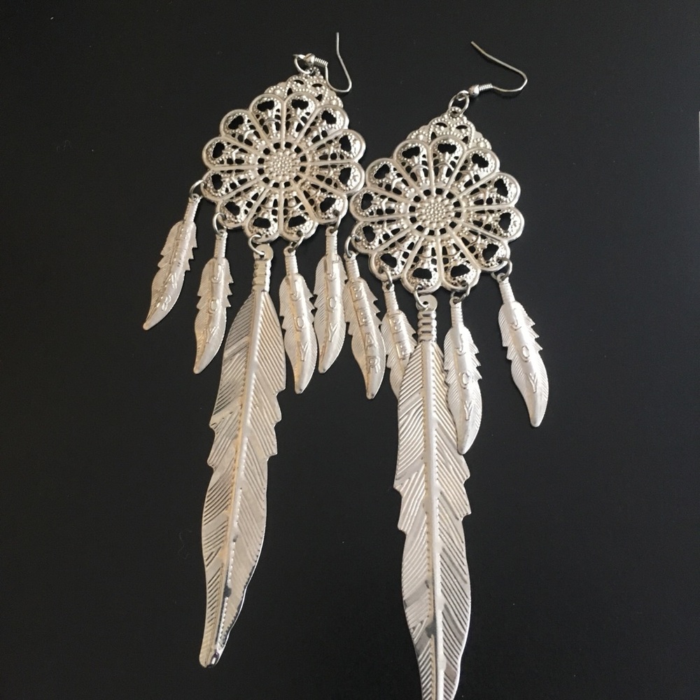 Super Lightweight Boho Large Statement Earrings - image 1